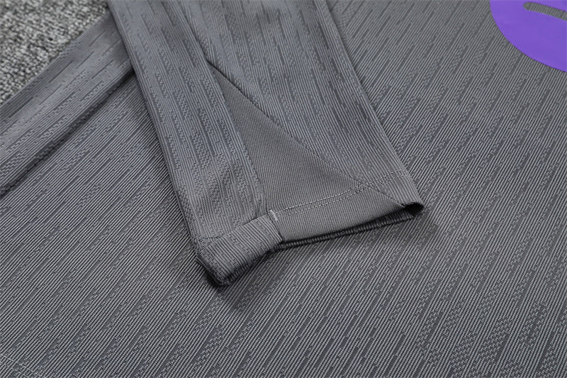 Barcelona 2025/26 Grey Kobe ¼ Zip Training Set | Adult + Kids Sizes