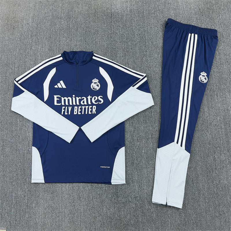 Real Madrid 2026/27 Navy ¼  Zip Training Set | Adult + Kids Sizes