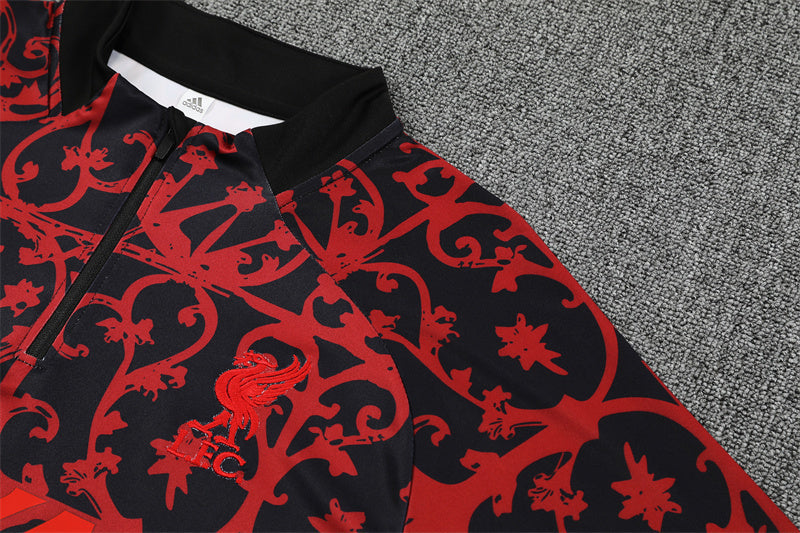 Liverpool FC 2025/26 Black/Red ¼  Zip Training Set | Adult + Kids Sizes