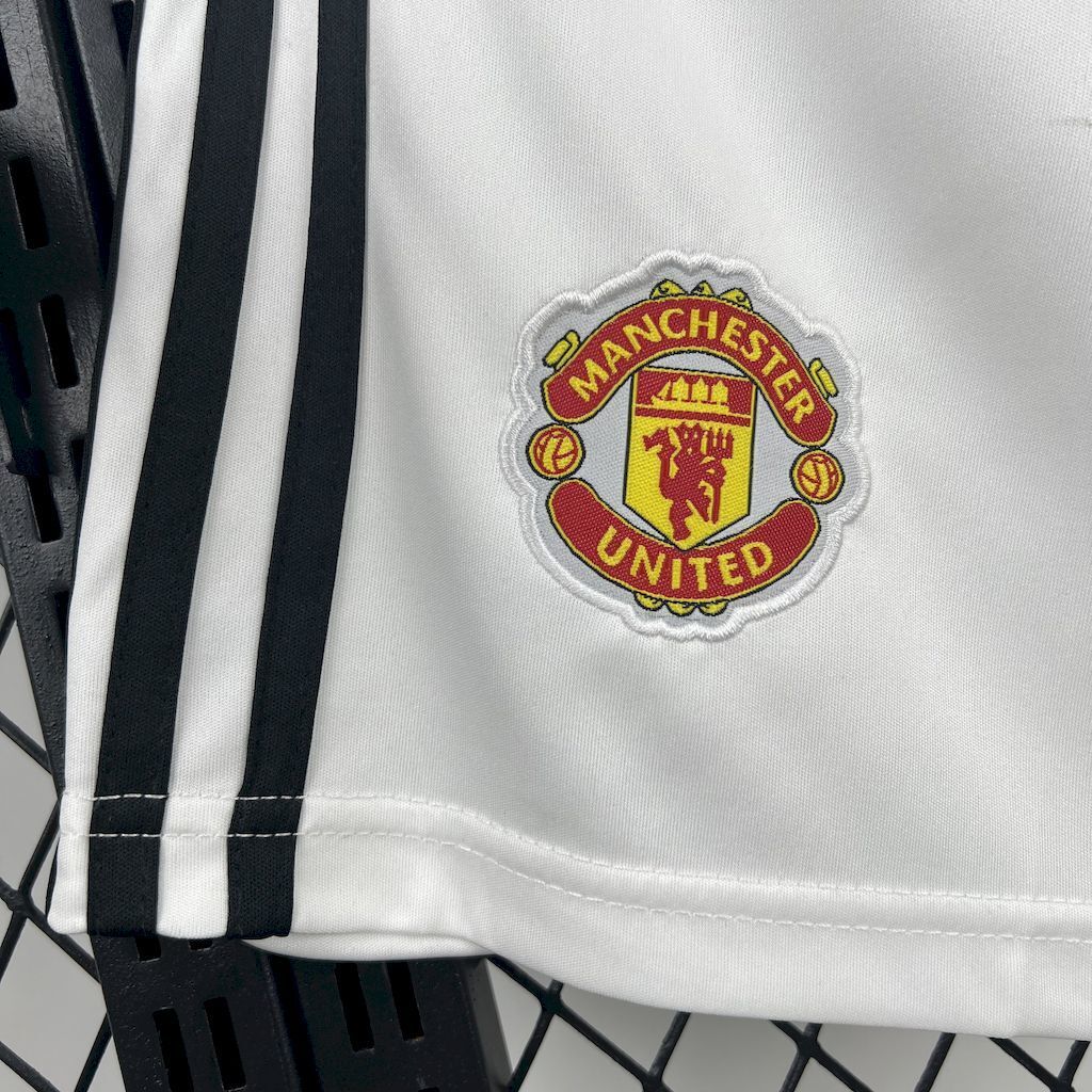 Manchester United 2025/26 Home White - Fan Shorts