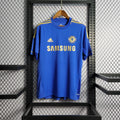 Blue retro football jersey with yellow trim, Adidas logo, club crest and SAMSUNG sponsor