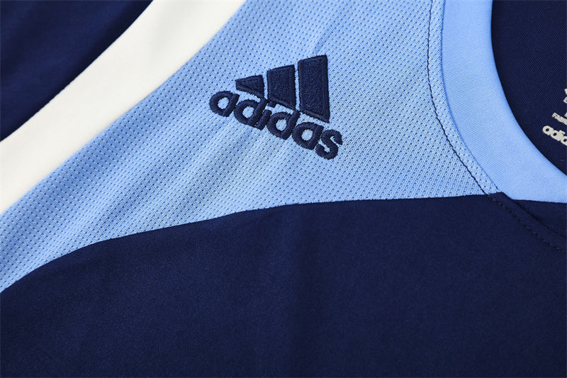Real Madrid 2007/08 Navy Retro Training Top