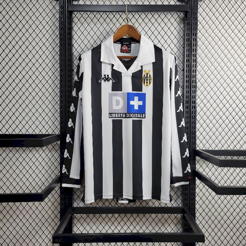 Juventus 1998/00 Home Long Sleeve - Retro