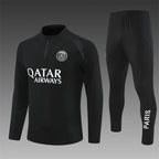 Paris Saint-Germain 2025/26 Black ¼ Zip Training Set | Adult + Kids Sizes