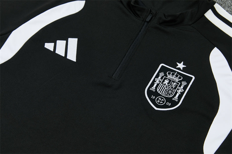 Spain 2026/27 Black ¼  Zip Training Set | Adult + Kids Sizes