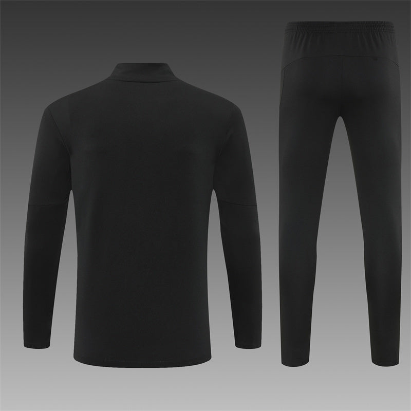 Manchester City 2025/26 Black ¼ Zip Training Set | Adult + Kids Sizes