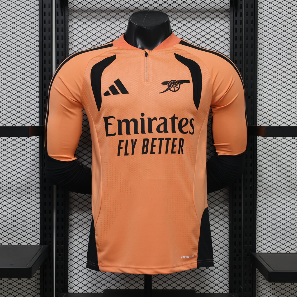 Arsenal 2026/27 Orange ¼  Zip Player Version Training Top