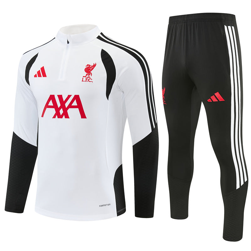 Liverpool FC 2026/27 White ¼  Zip Training Set | Adult + Kids Sizes
