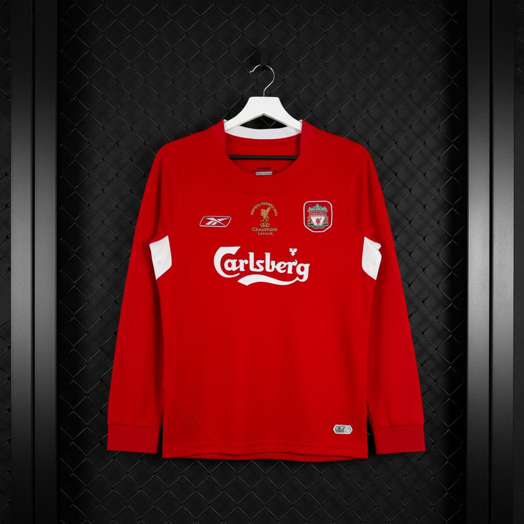 Liverpool FC 2005 CL Final Istanbul Home Long Sleeve - Retro
