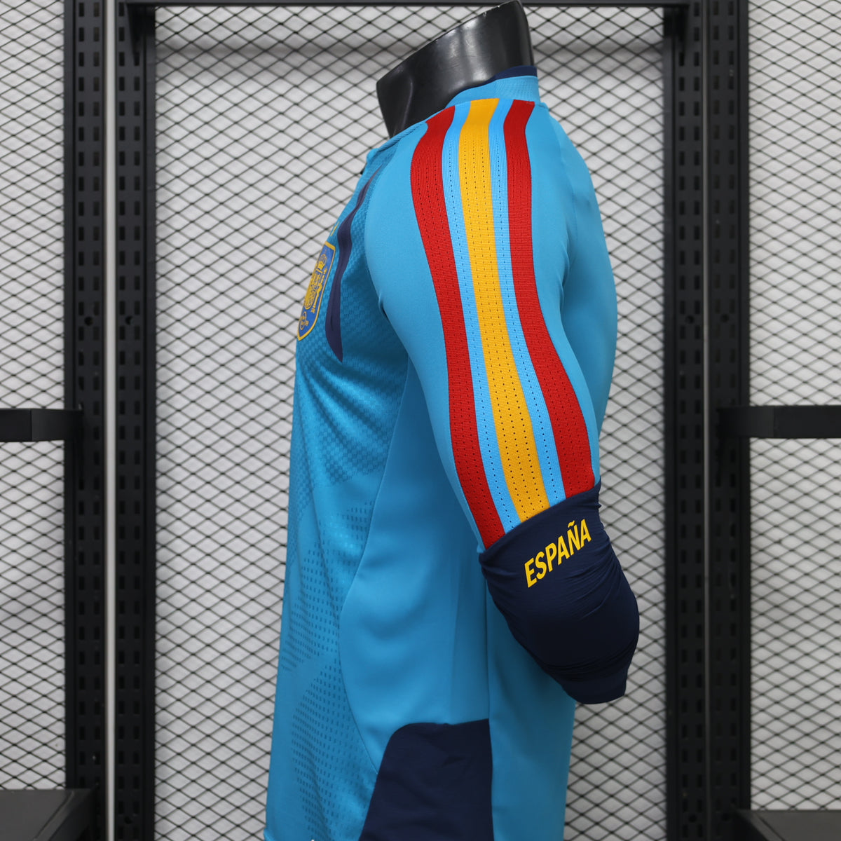 Spain 2026 Blue ¼  Zip Player Version Training Top