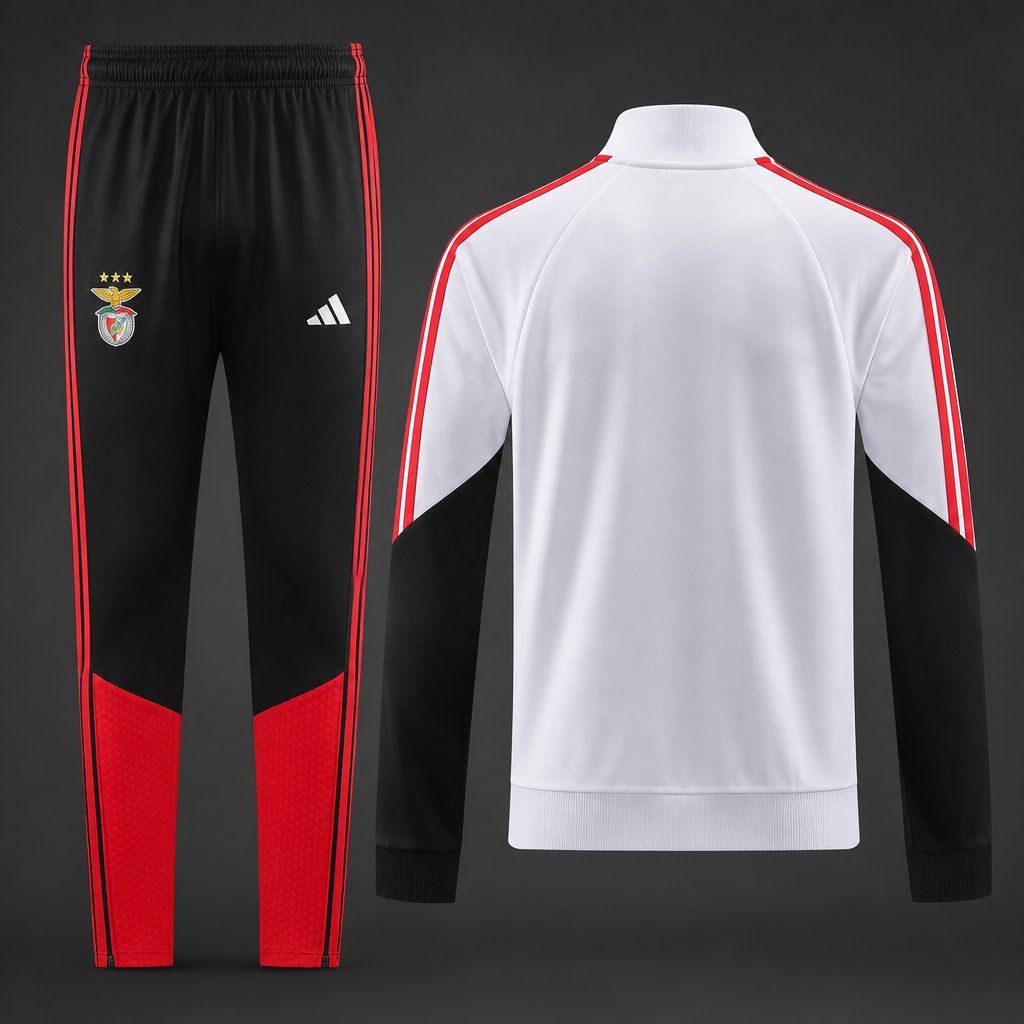 Benfica 2026/27 White/Black Tracksuit