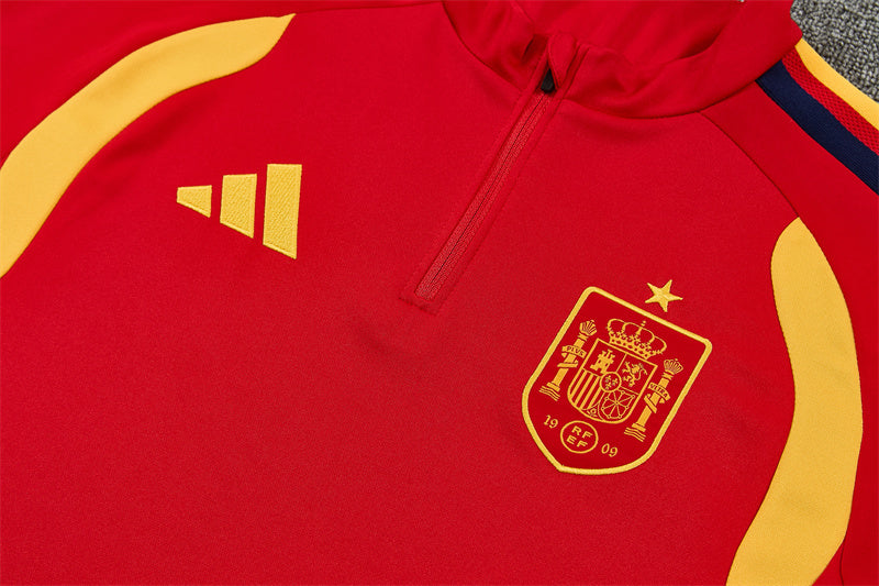 Spain 2026/27 Red/Navy ¼  Zip Training Set | Adult + Kids Sizes