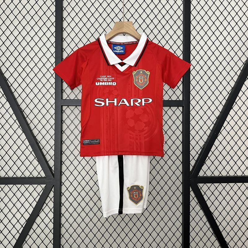Manchester United 1999/00 Euro Home - Retro Kid Kit