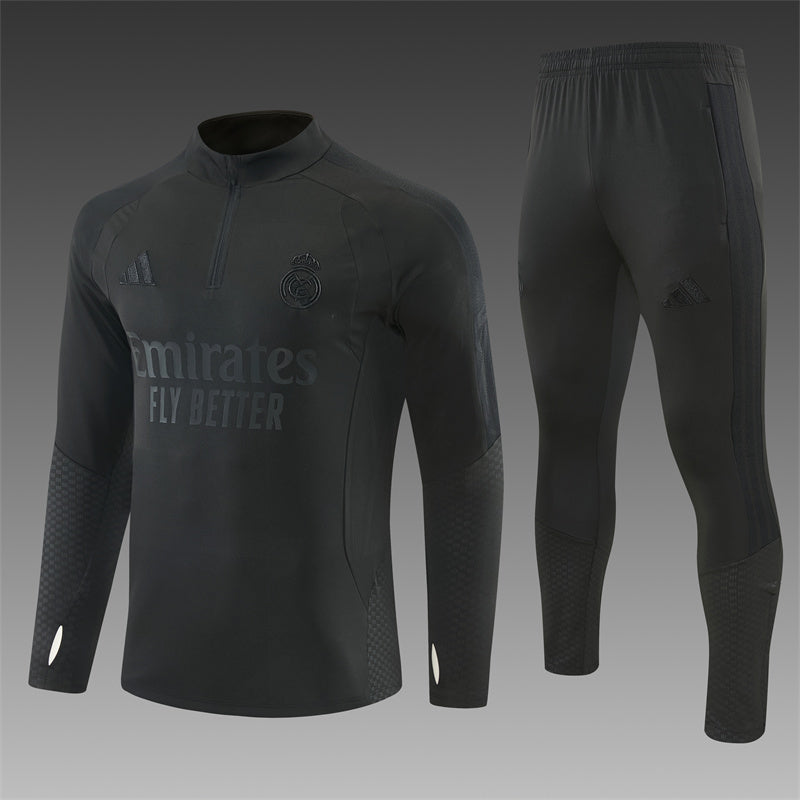 Real Madrid 2026/27 Blackout ¼  Zip Training Set | Adult + Kids Sizes
