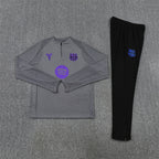 Barcelona 2025/26 Grey Kobe ¼ Zip Training Set | Adult + Kids Sizes