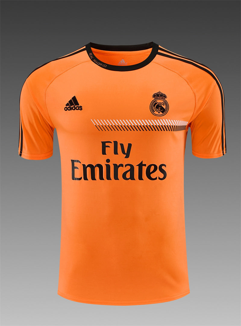 Real Madrid 2013/14 Orange Retro Training Top