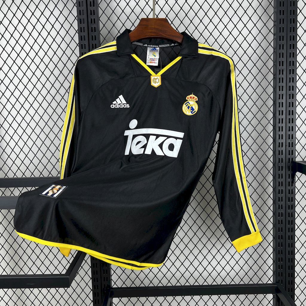Real Madrid 1998/99 Away Long Sleeve - Retro