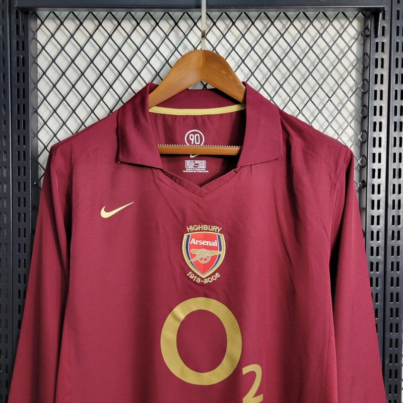 Arsenal 2005/06 Home Long Sleeve - Retro
