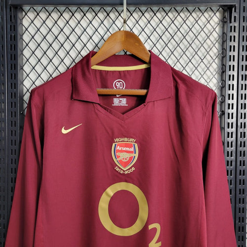 Arsenal 2005/06 Home Long Sleeve - Retro
