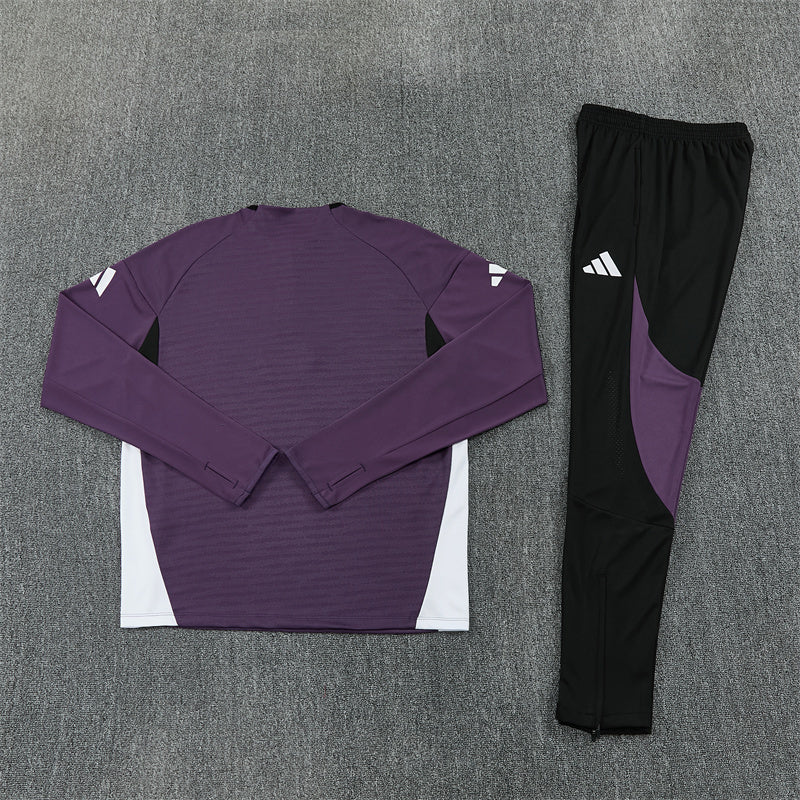 Manchester United 2025/26 Purple ¼  Zip Training Set | Adult + Kids Sizes