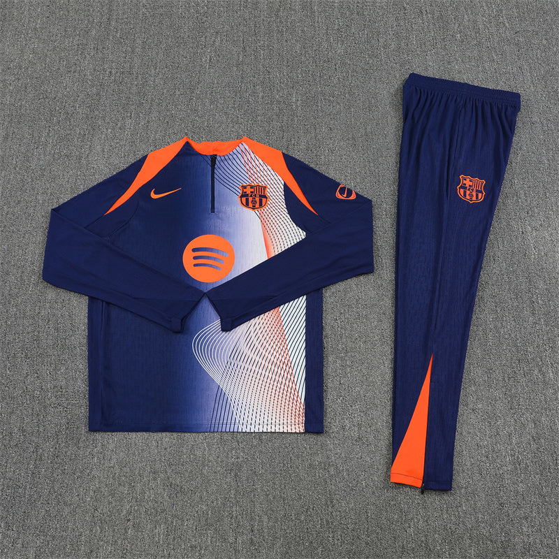 Barcelona 2025/26 Navy T90 ¼ Zip Training Set | Adult + Kids Sizes