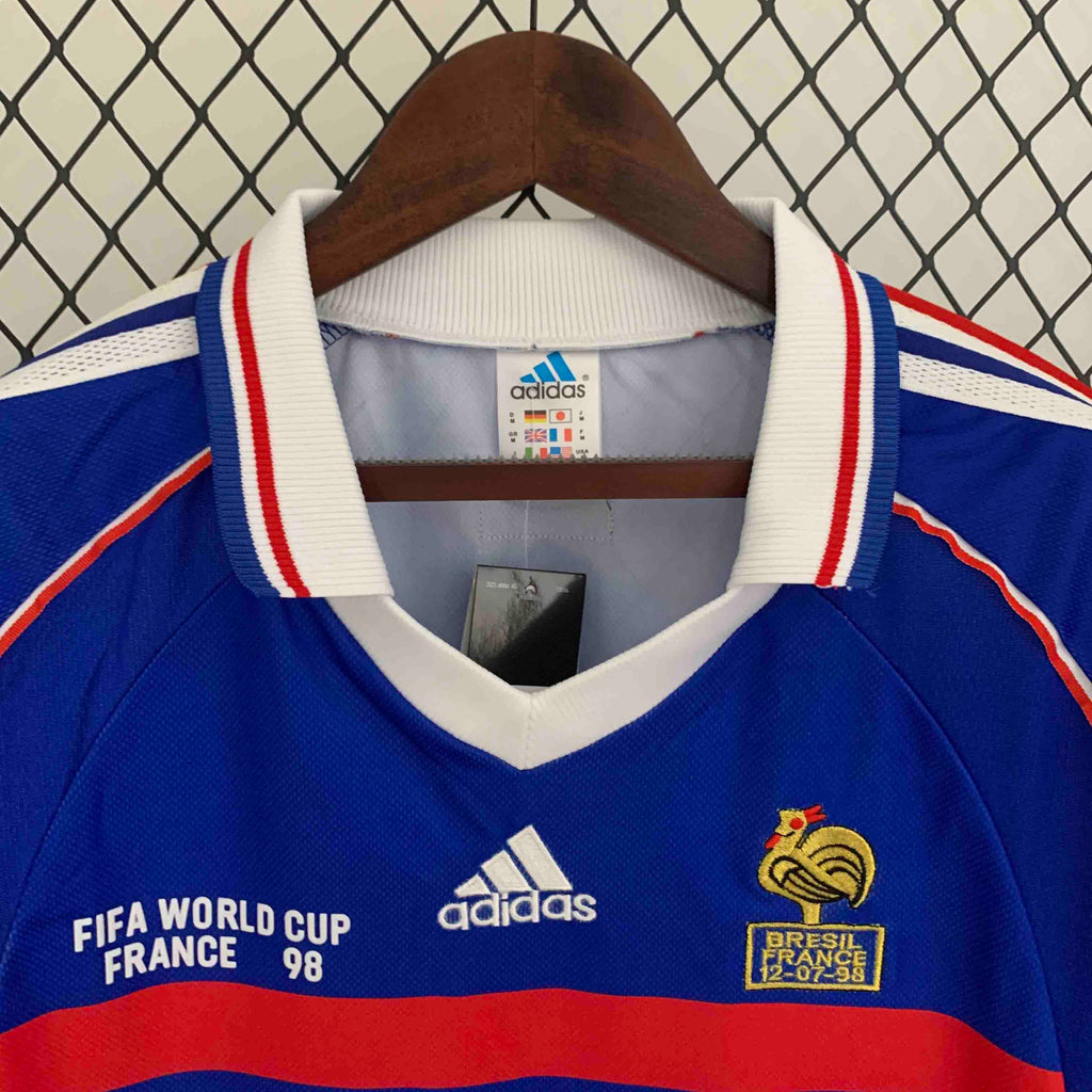 France 1998 Home Long Sleeve - Retro