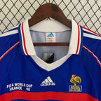 France 1998 Home Long Sleeve - Retro