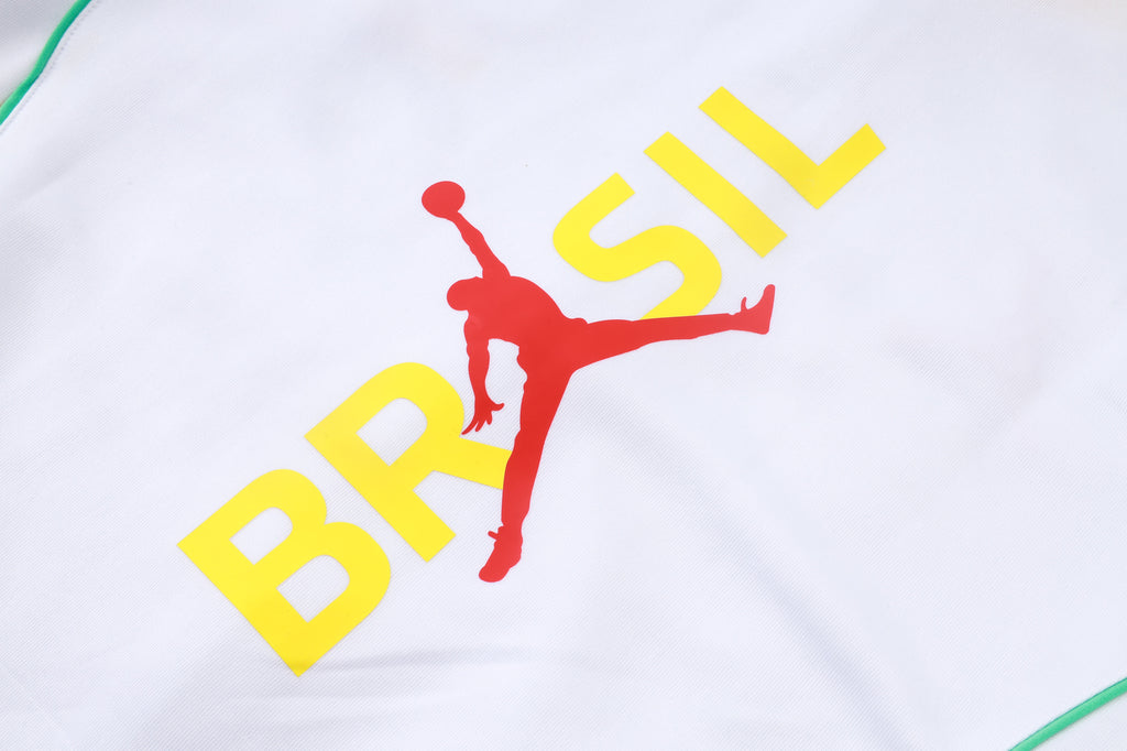 Brazil 2026/27 White Black Tracksuit  | Adult + Kids Sizes