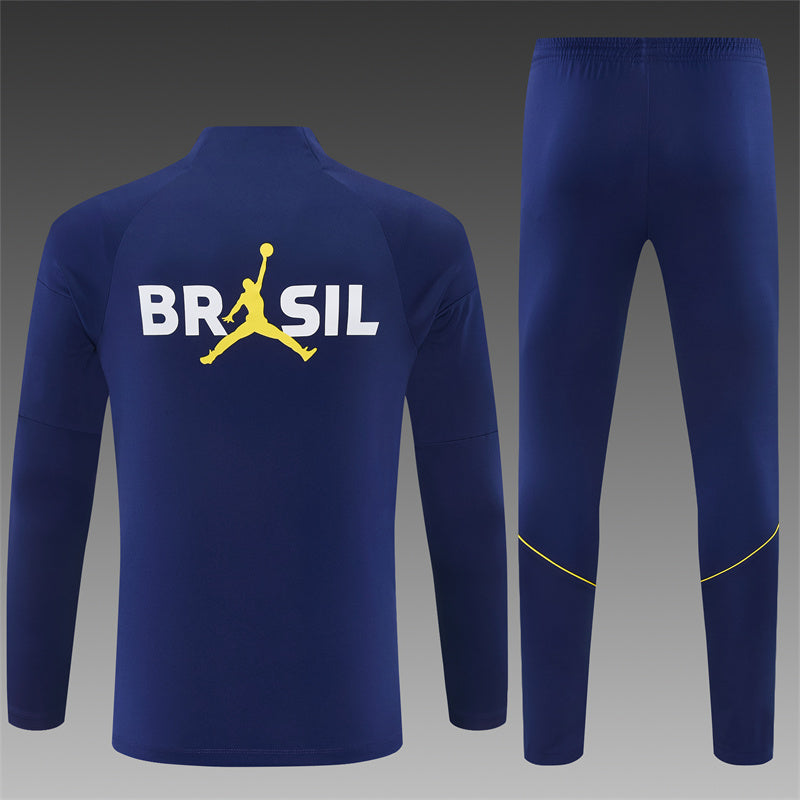 Brazil 2026/27 Navy Jordan ¼  Zip Training Set | Adult + Kids Sizes