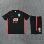 Brazil 2026/27 Black Red Training Set (Adult + Kids Sizes)