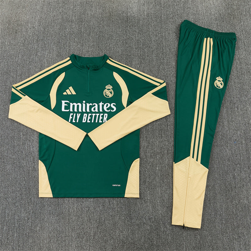 Real Madrid 2026/27 Dark Green ¼  Zip Training Set | Adult + Kids Sizes