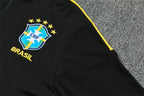 Brazil 2026/27 Black/Yellow Jordan ¼  Zip Training Set | Adult + Kids Sizes
