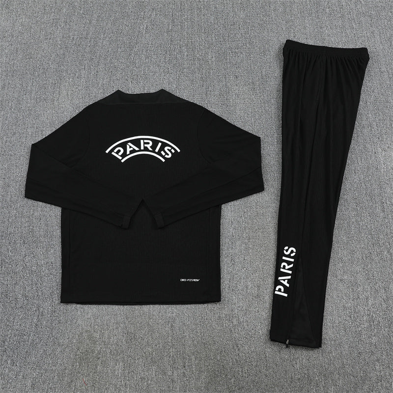 Paris Saint-Germain 2025/26 Black ¼ Zip Training Set | Adult + Kids Sizes