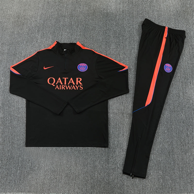 Paris Saint-Germain 2026/27 Black ¼  Zip Training Set | Adult + Kids Sizes