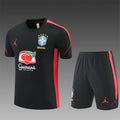 Brazil 2026/27 Black Red Training Set (Adult + Kids Sizes)