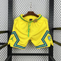 Brazil 2026 Basketball Style Casual Shorts Yellow