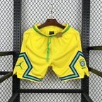Brazil 2026 Basketball Style Casual Shorts Yellow