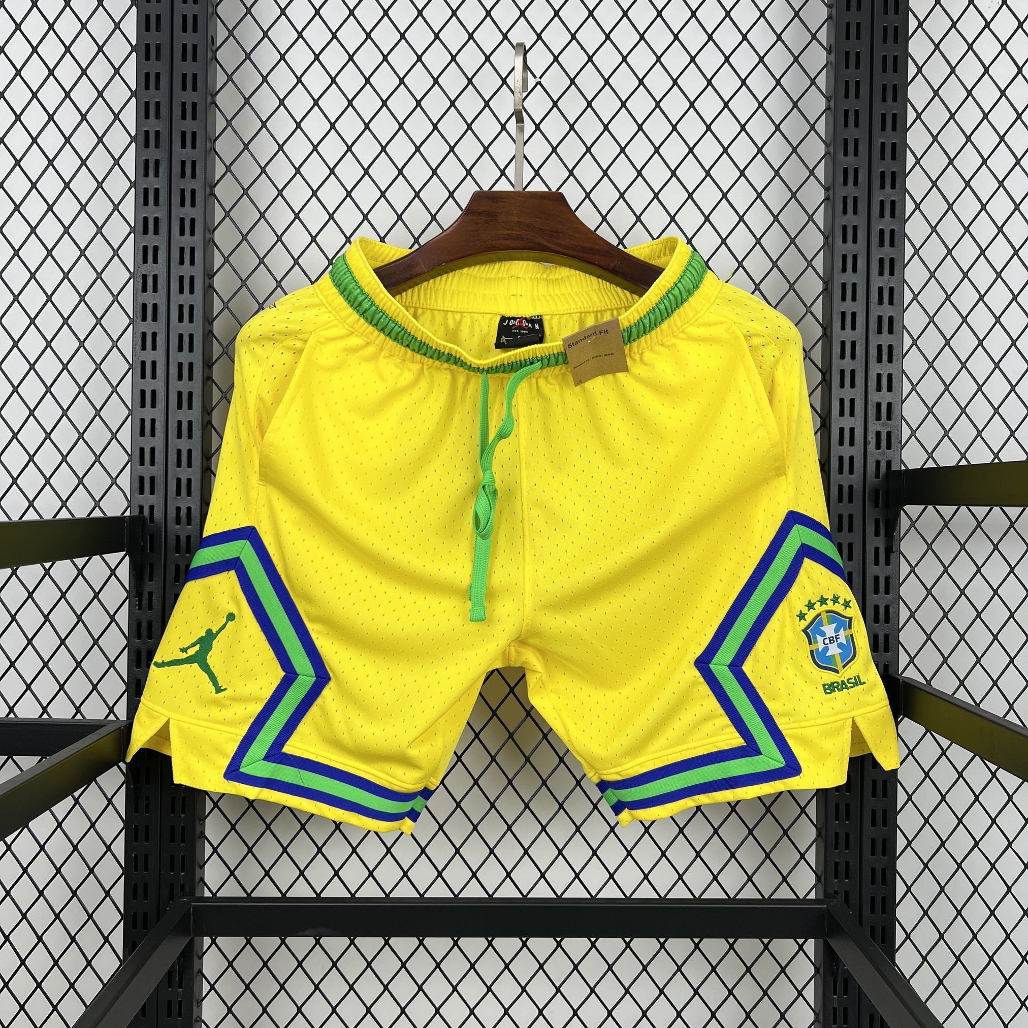 Brazil 2026 Basketball Style Casual Shorts Yellow