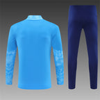 Manchester City 2025/26 Blue ¼ Zip Training Set | Adult + Kids Sizes