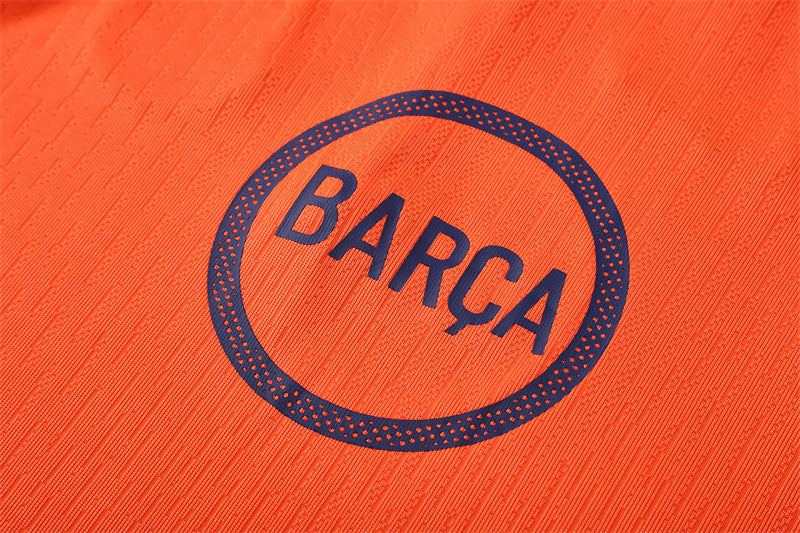 Barcelona 2025/26 Orange T90 ¼ Zip Training Set | Adult + Kids Sizes