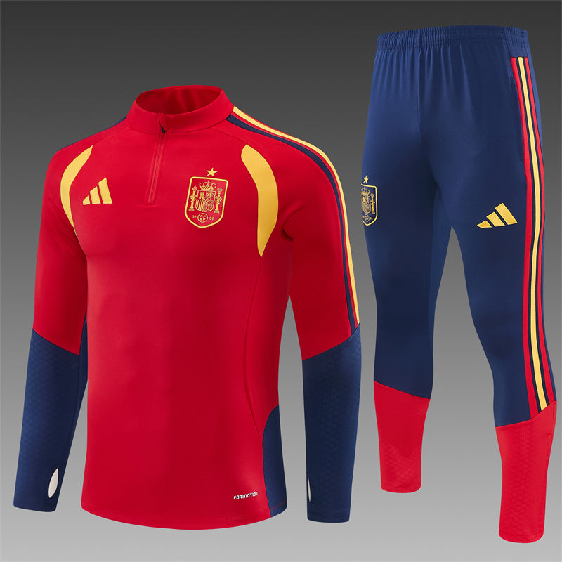 Spain 2026/27 Red/Navy ¼  Zip Training Set | Adult + Kids Sizes