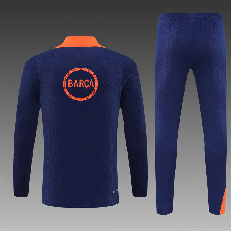 Barcelona 2025/26 Navy T90 ¼ Zip Training Set | Adult + Kids Sizes