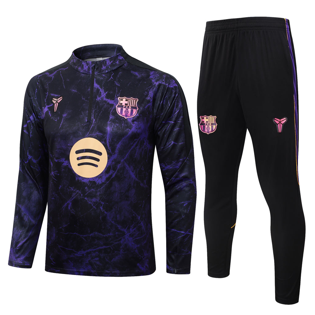 Barcelona 2026/27 Dark Purple Kobe ¼  Zip Training Set | Adult + Kids Sizes