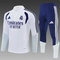 Real Madrid 2026/27 White/Navy ¼  Zip Training Set | Adult + Kids Sizes