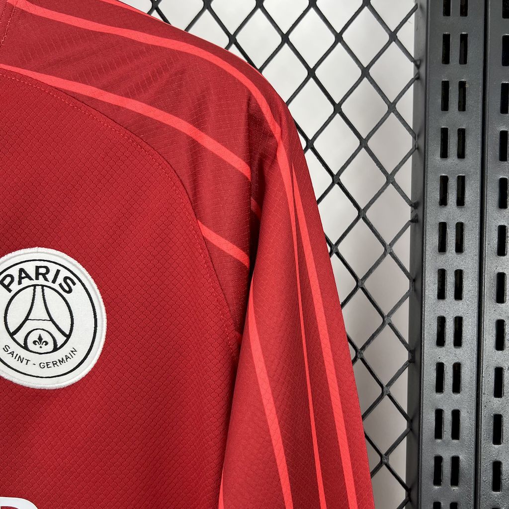 Paris Saint-Germain 2024/25 Red Goalkeeper Long Sleeve - Fan Version