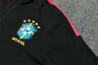 Brazil 2026/27 Black/Red Jordan ¼  Zip Training Set | Adult + Kids Sizes