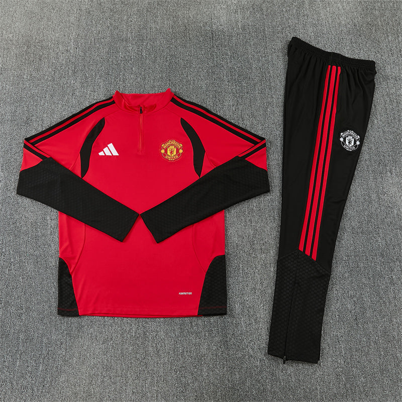 Manchester United 2026/27 Red ¼  Zip Training Set | Adult + Kids Sizes