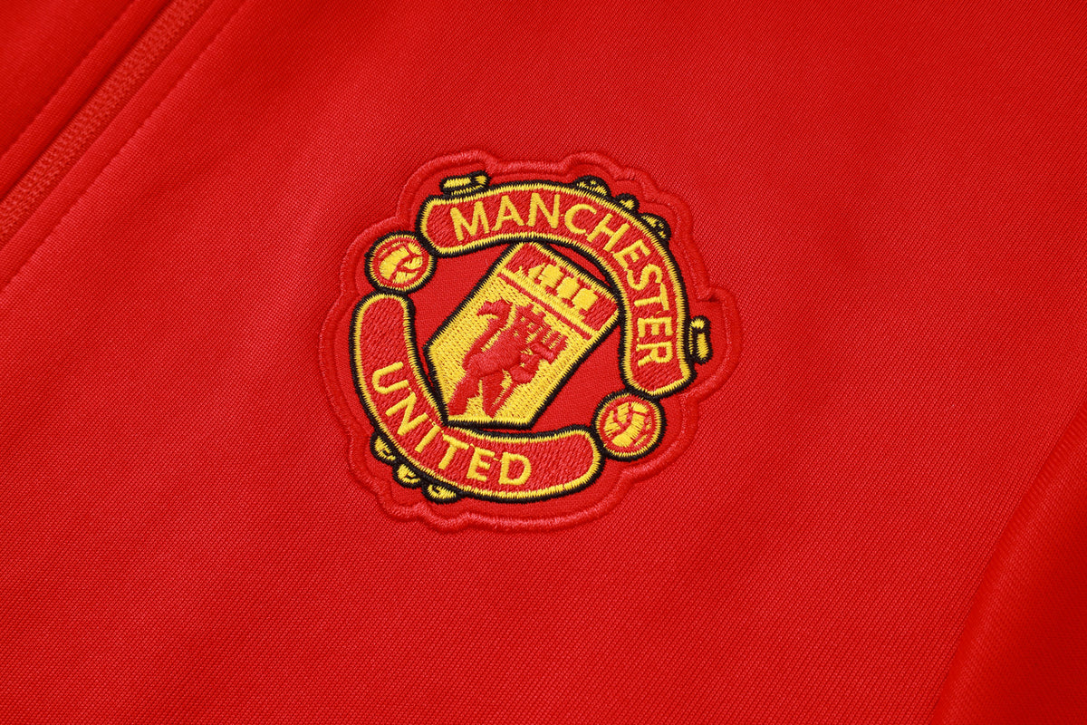 Manchester United 2026/27 Red Black Tracksuit  | Adult + Kids Sizes