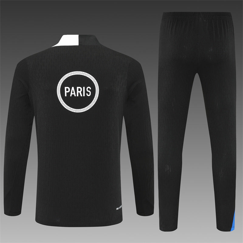 Paris Saint-Germain 2025/26 Black T90 ¼ Zip Training Set | Adult + Kids Sizes