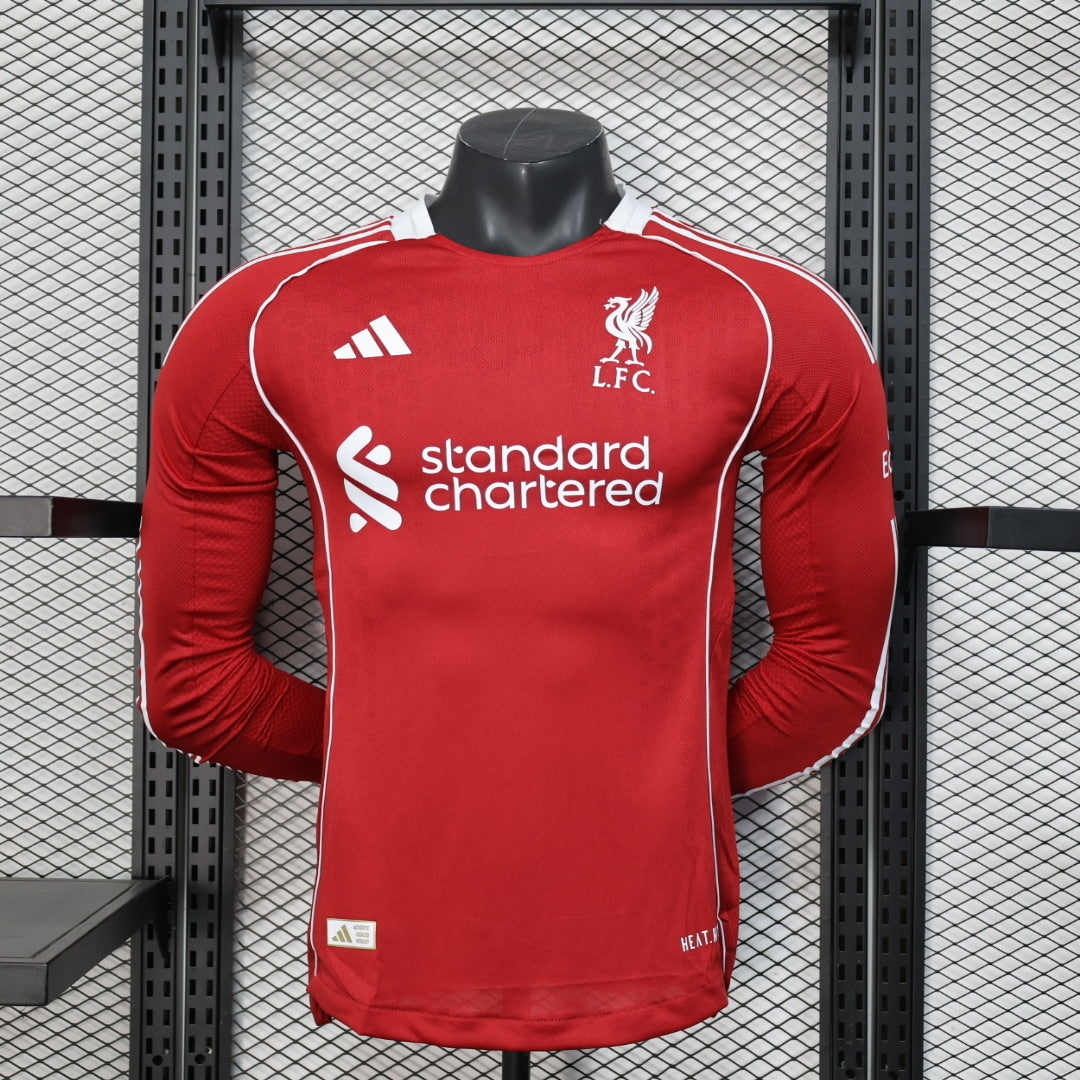 Liverpool FC 2025/26 Home Long Sleeve - Player Version